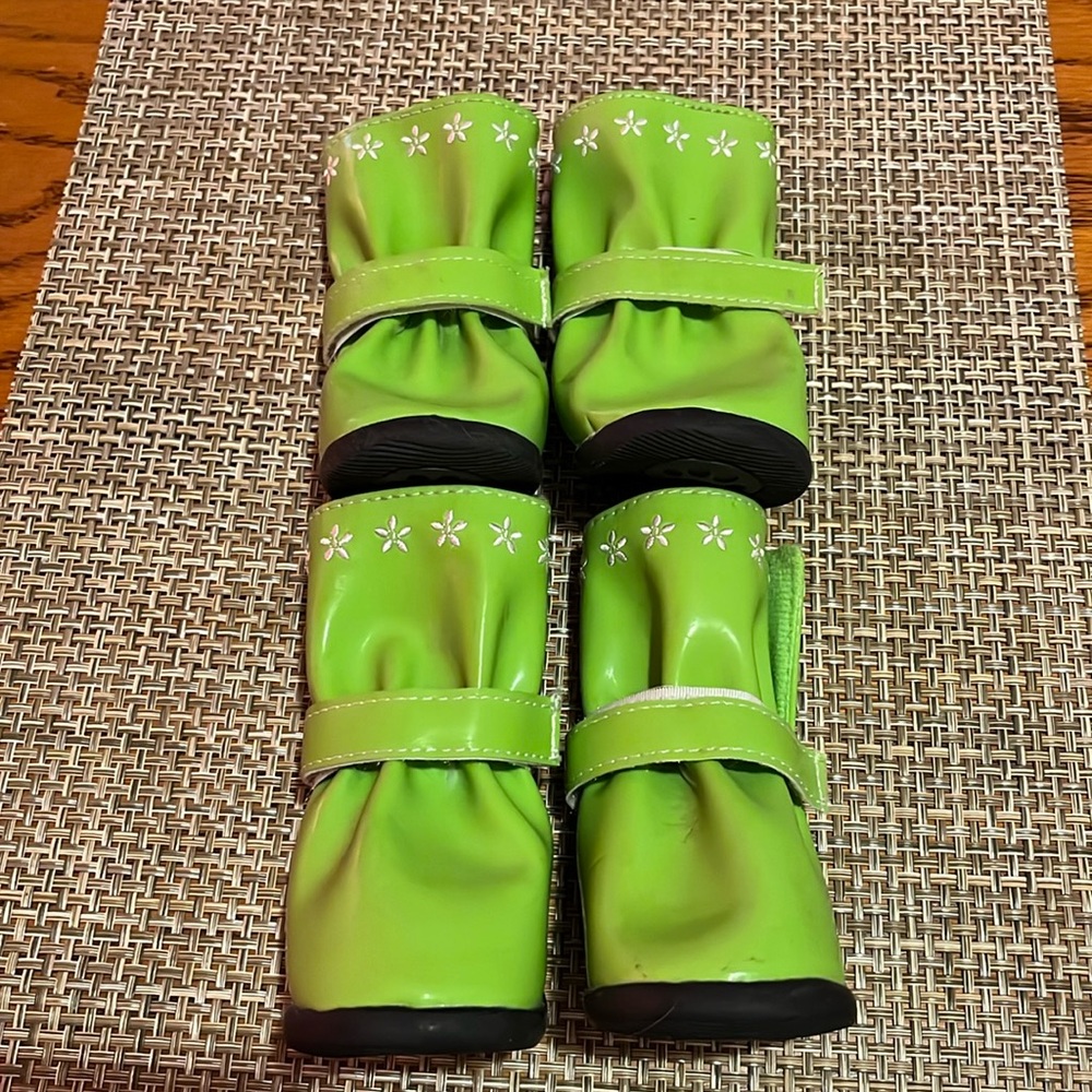 Size large dog rain boots